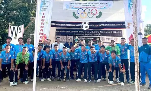 Nagaland : एनयू ने एनई जोन अंतर-विश्वविद्यालय फुटबॉल टूर्नामेंट में दूसरा स्थान हासिल किया Nagaland : एनयू ने एनई जोन अंतर-विश्वविद्यालय फुटबॉल टूर्नामेंट में दूसरा स्थान हासिल किया