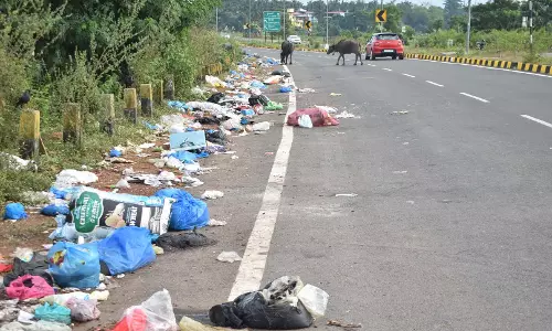 Navelim-Benaulim बाईपास पर कचरा डंपिंग की समस्या