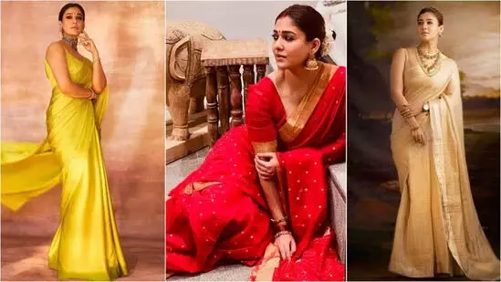 साड़ी लुक्स से साबित होता है कि वो क्वीन हैं :Happy Birthday Nayanthara