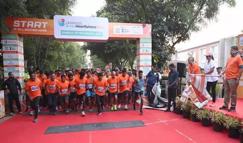 Granules Green Heartfulness Run के तीसरे संस्करण में 40,000 से अधिक प्रतिभागियों ने हिस्सा लिया