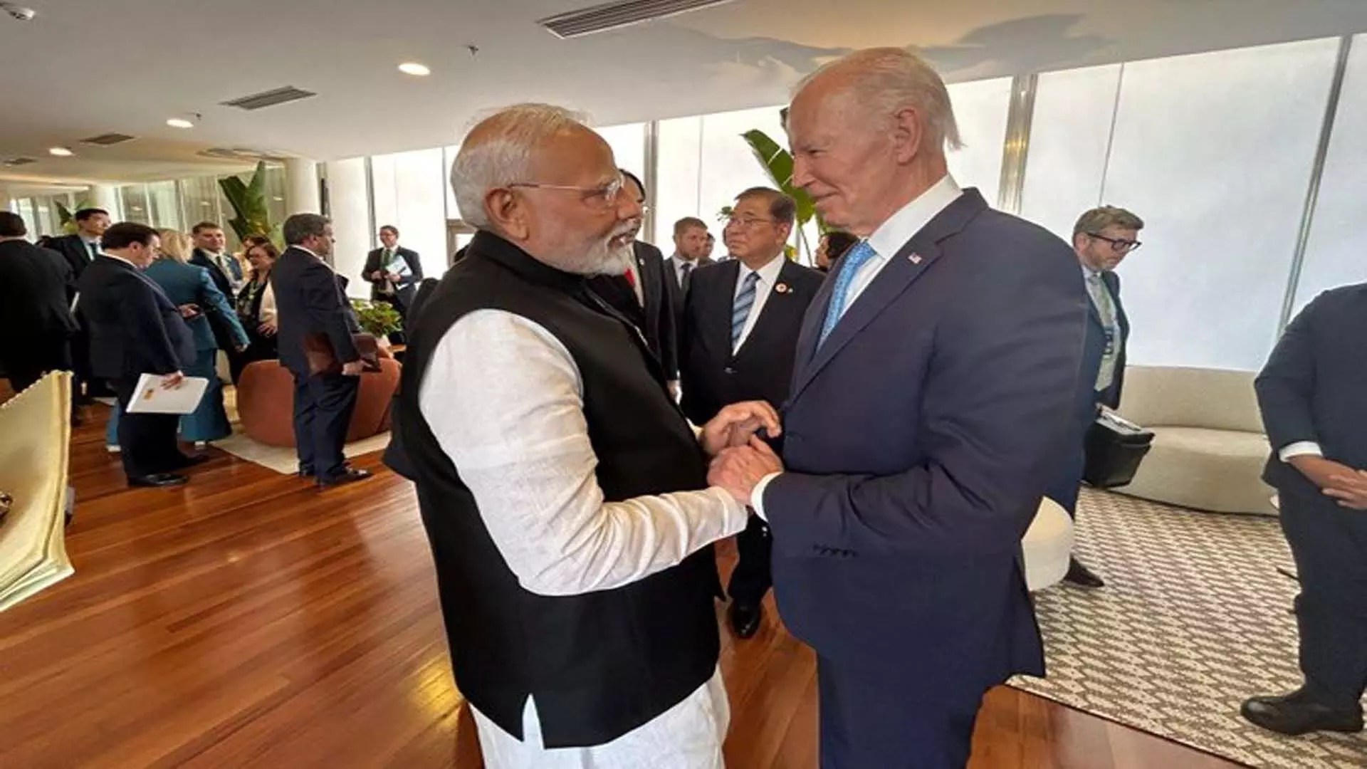 G20 में राष्ट्रपति बाइडेन से मिले PM मोदी