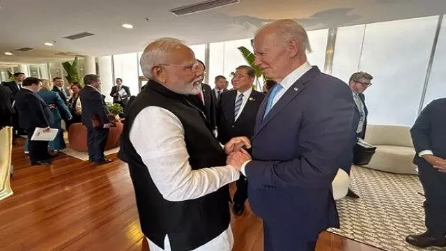 Brazil में जी20 शिखर सम्मेलन में पीएम मोदी ने राष्ट्रपति बिडेन से मुलाकात की