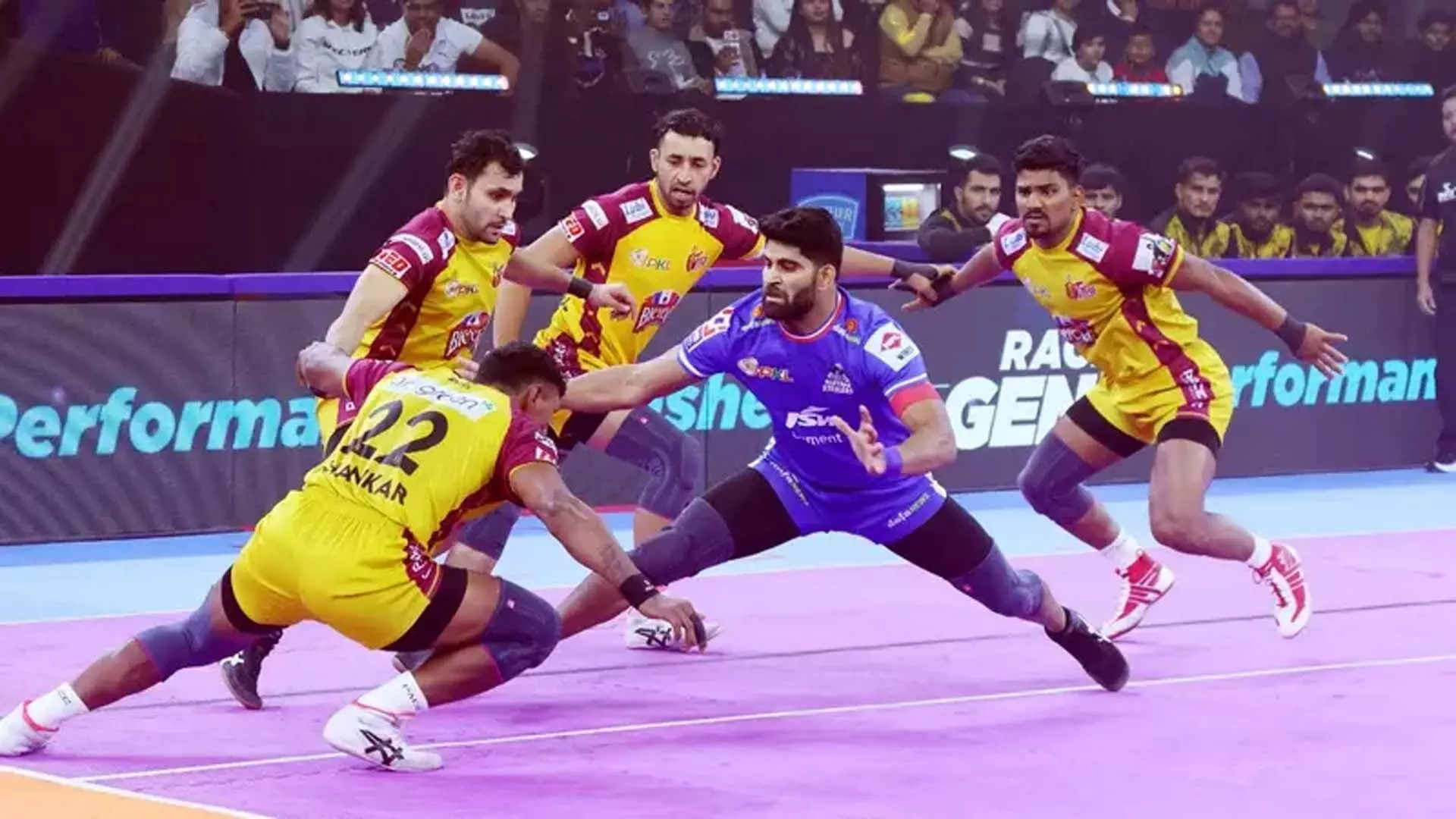 Telugu Titans ने हरियाणा स्टीलर्स को 22 अंकों से हराया