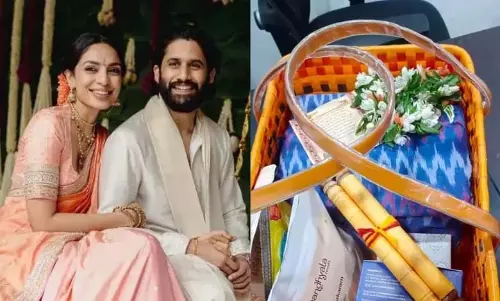 Naga Chaitanya और शोभिता धुलिपाला की शादी का निमंत्रण वायरल Naga Chaitanya और शोभिता धुलिपाला की शादी का निमंत्रण वायरल