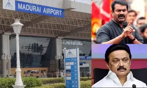 मदुरै एयरपोर्ट मामला.. लोगों के समर्थन में उतरे सीमैन: एक मांग स्टालिन तक मदुरै एयरपोर्ट मामला.. लोगों के समर्थन में उतरे सीमैन: एक मांग स्टालिन तक