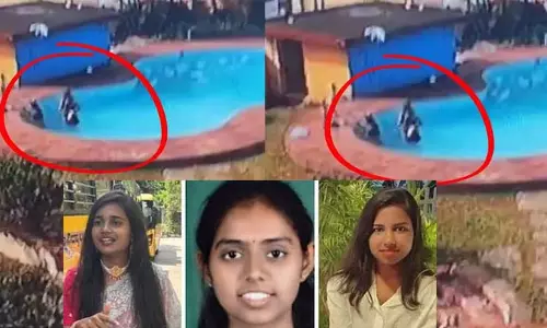 Mangaluru रिसॉर्ट के स्विमिंग पूल में 3 लड़कियां डूबीं, मौत का वीडियो