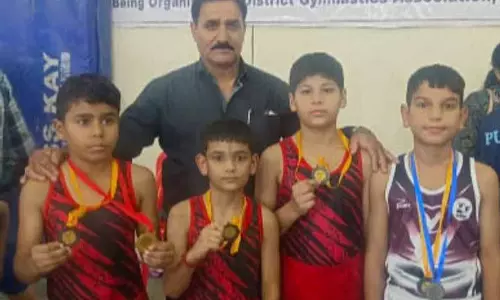 Ludhiana: जिम्नास्टिक प्रतियोगिता में जिला के खिलाड़ियों ने पाया तीसरा स्थान