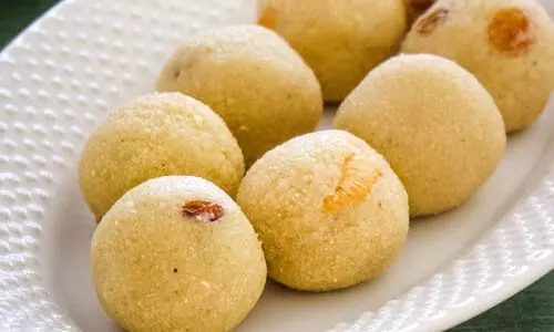 नारियल रवा लड्डू रेसिपी