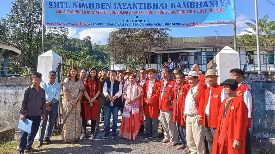 Arunachal : केंद्रीय राज्य मंत्री ने दिबांग जलविद्युत परियोजना स्थल का दौरा किया