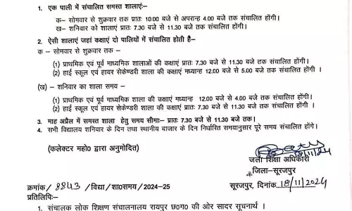 स्कूल खुलने के समय में बदलाव, दो पालियों में लगेंगी क्लास