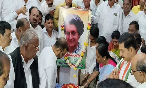 कांग्रेस नेता हनुमंत राव ने Indira Gandhi की 107वीं जयंती मनाई