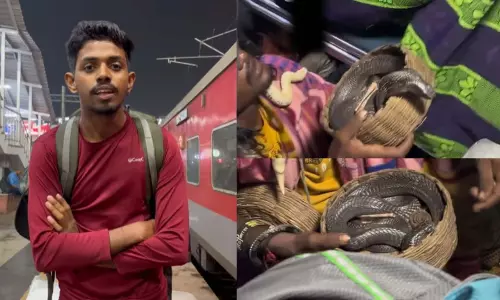 ट्रेन में खतरनाक कोबरा के साथ यात्रा करता दिखा शख्स, इन्फ्लुएंसर ने बताया डरावना अनुभव