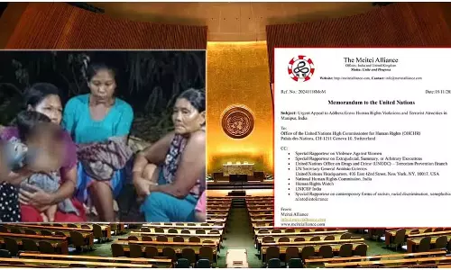 Manipur : मैतेई गठबंधन ने जिरीबाम हत्याकांड पर संयुक्त राष्ट्र से हस्तक्षेप की मांग