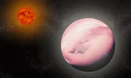 एक दूर के ग्रह पर सल्फर से भरपूर वायुमंडल: ज्वालामुखी होने का संकेत एक दूर के ग्रह पर सल्फर से भरपूर वायुमंडल: ज्वालामुखी होने का संकेत