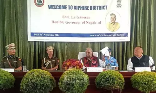 Nagaland के राज्यपाल ला गणेशन ने किफिरे का दौरा किया Nagaland के राज्यपाल ला गणेशन ने किफिरे का दौरा किया