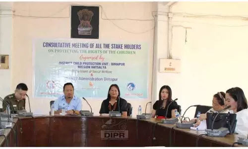 Nagaland : डीसीपीयू बाल संरक्षण पर परामर्श बैठक
