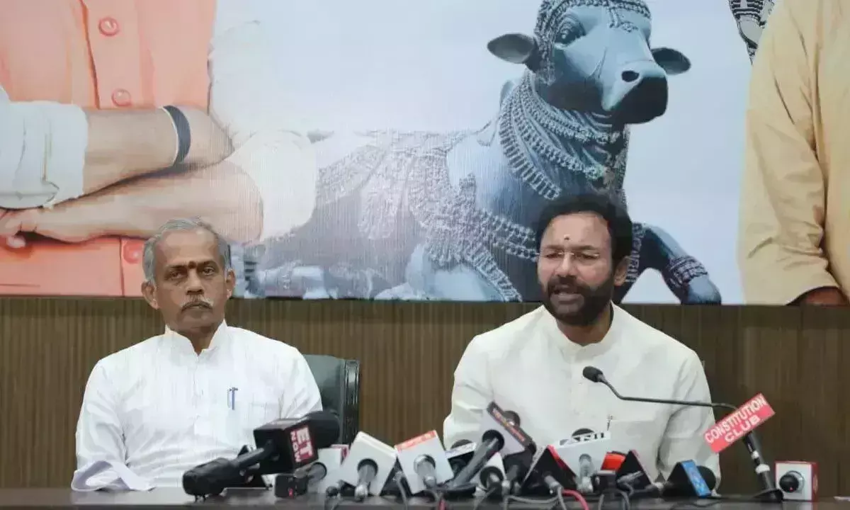 संविधान में धर्म आधारित आरक्षण के लिए कोई जगह नहीं: Kishan संविधान में धर्म आधारित आरक्षण के लिए कोई जगह नहीं: Kishan