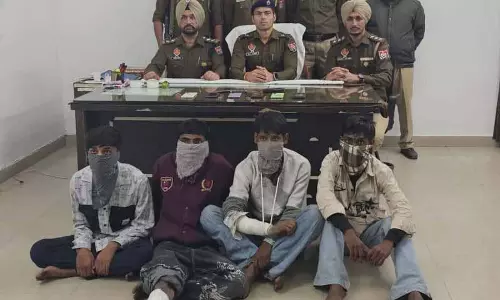 Ludhiana: लुटेरों के गिरोह के चार सदस्य गिरफ्तार, पांच मोबाइल, हथियार जब्त