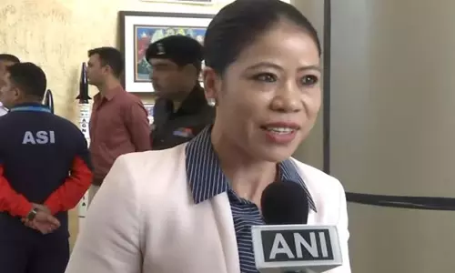 Assam राइफल्स ने मैरी कॉम को अपनी हाफ मैराथन के लिए ब्रांड एंबेसडर घोषित किया Assam राइफल्स ने मैरी कॉम को अपनी हाफ मैराथन के लिए ब्रांड एंबेसडर घोषित किया