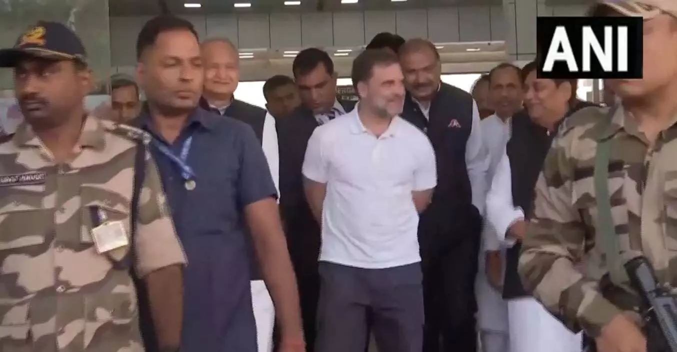 BREAKING VIDEO: कांग्रेस सांसद राहुल गांधी जयपुर पहुंचे