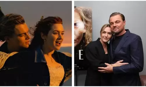 Titanic स्टार लियोनार्डो डिकैप्रियो, केट विंसलेट फिर   स्क्रीनिंग पर आए साथ