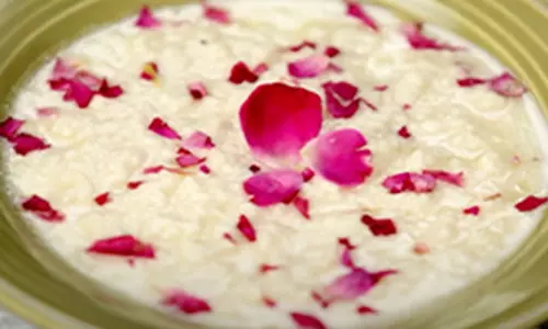 गुलाब खीर टार्ट रेसिपी