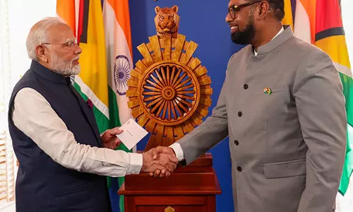 PM Modi ने गुयाना के राष्ट्रपति के साथ शानदार बैठक की सराहना की