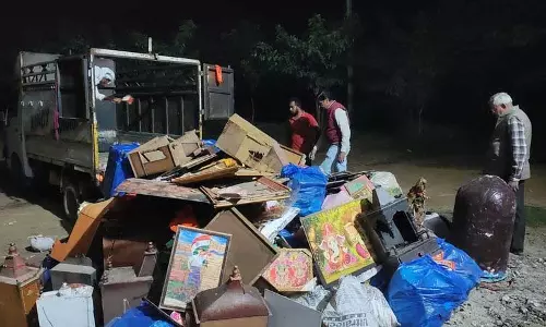 Haryana : जींद में नहरों से टूटी मूर्तियां बरामद, रीति-रिवाज के साथ किया गया