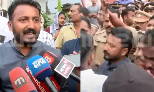Kerala :  पलक्कड़ में भाजपा द्वारा राहुल ममकूटथिल को मतदान केंद्र में प्रवेश करने से रोकने पर विरोध