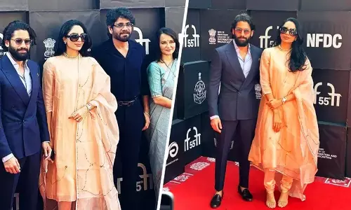 नागा चैतन्य-शोभिता ने IFFI 2024 में एक जोड़े के रूप में रेड कार्पेट पर शुरुआत की नागा चैतन्य-शोभिता ने IFFI 2024 में एक जोड़े के रूप में रेड कार्पेट पर शुरुआत की
