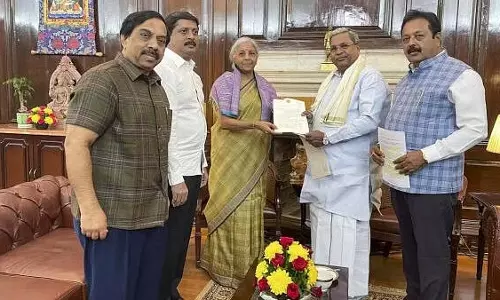 CM Siddaramaiah ने वित्त मंत्री सीतारमण से राज्य में नाबार्ड ऋण बढ़ाने का आग्रह किया