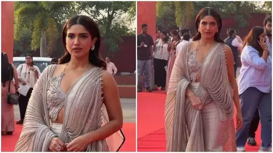 Bhumi Pednekar, इस ड्रेप्ड में अपना अब तक का सबसे बेहतरीन लुक पेश किया