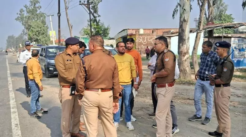 Haridwar: SSP ने NHAI के अधिकारियों के साथ किया हाईवे का निरीक्षण