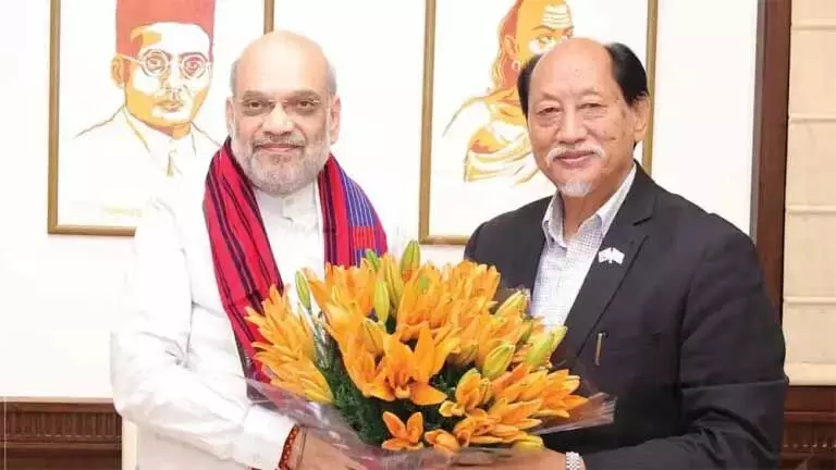 Nagaland : नेफ्यू रियो के नेतृत्व में प्रतिनिधिमंडल ने अमित शाह से मुलाकात की