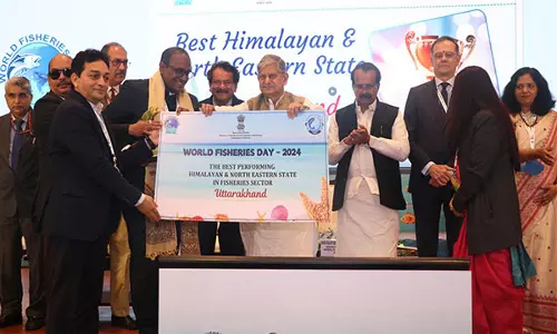 Uttarakhand को मत्स्य पालन विकास में सर्वश्रेष्ठ राज्य का पुरस्कार मिला Uttarakhand को मत्स्य पालन विकास में सर्वश्रेष्ठ राज्य का पुरस्कार मिला