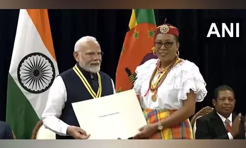 प्रधानमंत्री मोदी को डोमिनिका और गुयाना का सर्वोच्च पुरस्कार मिला
