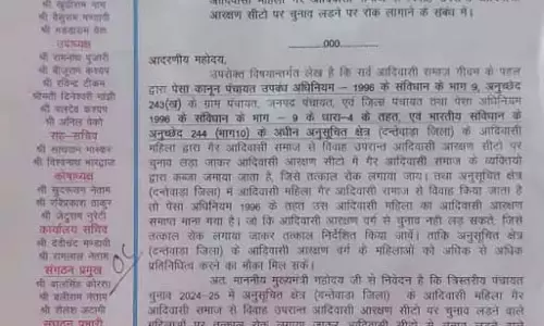 सर्व आदिवासी समाज का CM साय को पत्र, इस मामले पर किया ध्यानाकर्षित
