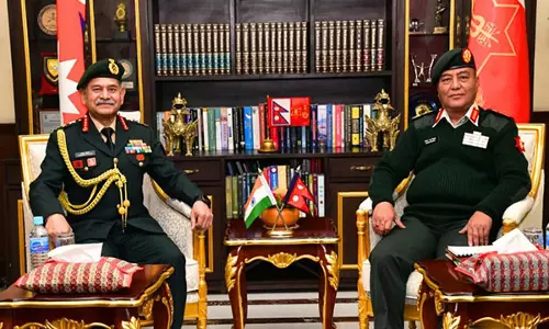 Indian Army Chief ने नेपाली सेना प्रमुख के साथ द्विपक्षीय रक्षा सहयोग पर चर्चा की Indian Army Chief ने नेपाली सेना प्रमुख के साथ द्विपक्षीय रक्षा सहयोग पर चर्चा की
