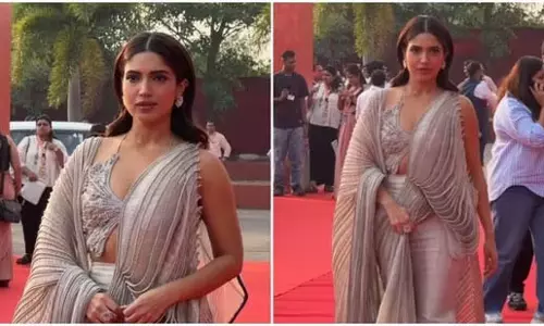 Bhumi Pednekar, इस ड्रेप्ड में अपना अब तक का सबसे बेहतरीन लुक पेश किया