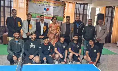 धर्मशाला कॉलेज ने HPU टेबल टेनिस चैंपियनशिप जीती