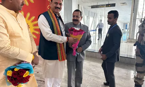 केंद्रीय मंत्री जितेंद्र सिंह पहुंचे रायपुर