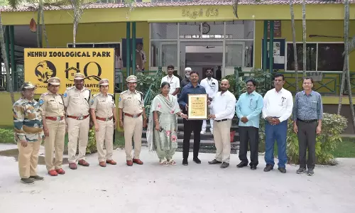 Telangana: नेहरू चिड़ियाघर पार्क को 5वें साल आईएसओ सम्मान मिला Telangana: नेहरू चिड़ियाघर पार्क को 5वें साल आईएसओ सम्मान मिला