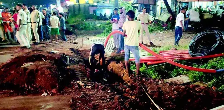 GOA: गैस पाइपलाइन लीक होने से जुआरी नगर में दहशत