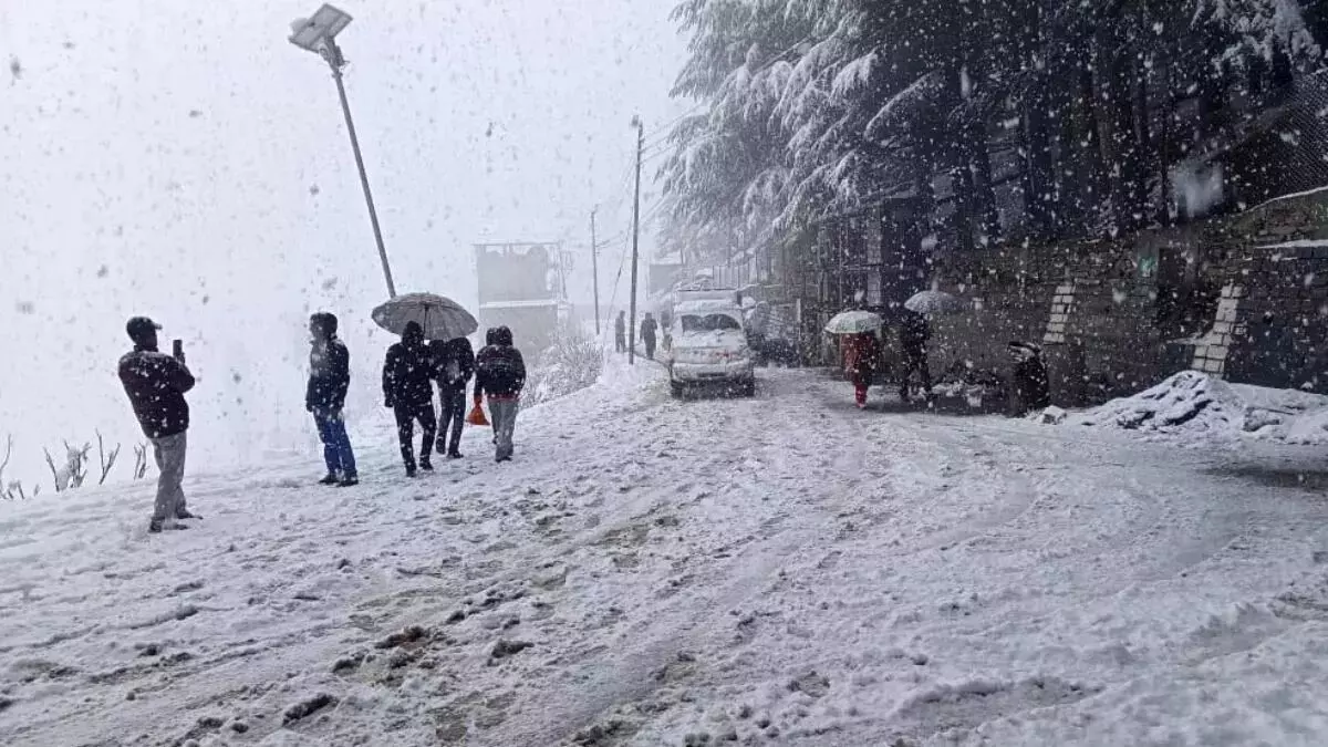 Weather: IMD ने राज्य के ऊंचाई वाले इलाकों में बारिश और बर्फबारी