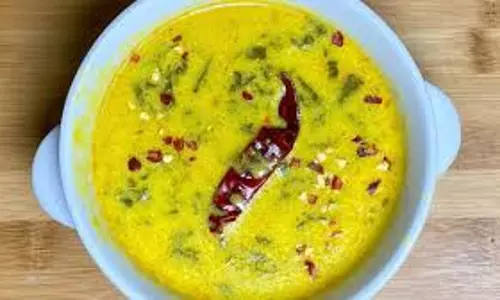 Spinach Kadhi तड़का लगाकर ऐसे करें तैयार Spinach Kadhi तड़का लगाकर ऐसे करें तैयार