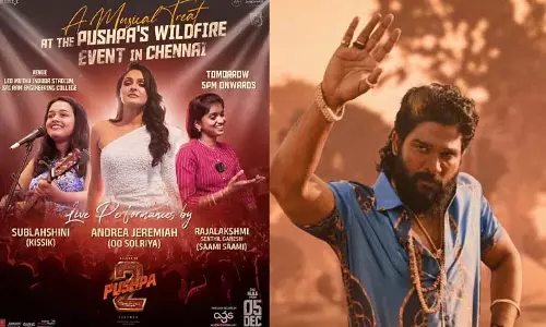 Chennai पुष्पा इवेंट में तीन सितारे.. क्या आप जानते हैं कौन..? Chennai पुष्पा इवेंट में तीन सितारे.. क्या आप जानते हैं कौन..?