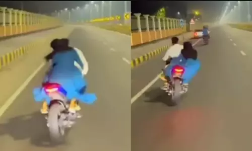 Viral Video: बुर्का पहनी महिला के साथ बाइकर ने किया खतरनाक स्टंट, फिर जो हुआ...