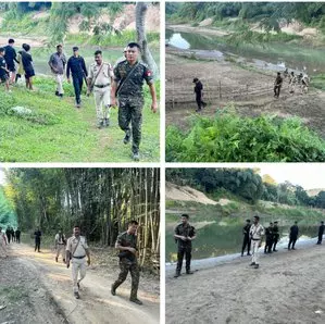 मणिपुर हिंसा: असम पुलिस ने अंतर-राज्यीय सीमा पर 24x7 चौकसी बढ़ाई मणिपुर हिंसा: असम पुलिस ने अंतर-राज्यीय सीमा पर 24x7 चौकसी बढ़ाई
