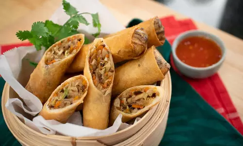 थाई वेज स्प्रिंग रोल रेसिपी