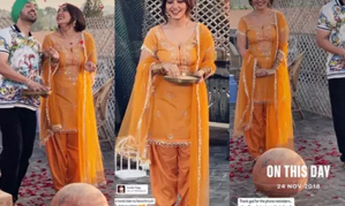Neha Sharma ने दिलजीत दोसांझ के साथ पंजाबी गाने गुलाबी पग को की याद Neha Sharma ने दिलजीत दोसांझ के साथ पंजाबी गाने गुलाबी पग को की याद